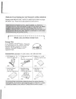 Preview for 2 page of Panasonic KX-TG2730S - 2.4 GHz DSS Expandable Cordless Phone Operating Instructions Manual