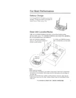 Preview for 3 page of Panasonic KX-TG2730S - 2.4 GHz DSS Expandable Cordless Phone Operating Instructions Manual