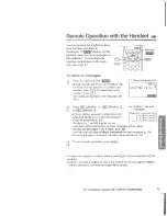 Preview for 71 page of Panasonic KX-TG2730S - 2.4 GHz DSS Expandable Cordless Phone Operating Instructions Manual