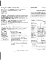 Preview for 119 page of Panasonic KX-TG2730S - 2.4 GHz DSS Expandable Cordless Phone Operating Instructions Manual