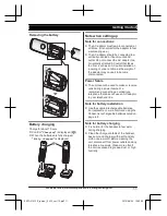 Preview for 11 page of Panasonic KX-TG273CSK Operating Instructions Manual