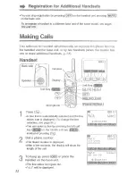 Предварительный просмотр 32 страницы Panasonic KX-TG2740S - 2.4 GHz DSS Expandable Cordless Speakerphone Operating Instructions Manual