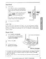 Предварительный просмотр 39 страницы Panasonic KX-TG2740S - 2.4 GHz DSS Expandable Cordless Speakerphone Operating Instructions Manual