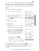 Предварительный просмотр 47 страницы Panasonic KX-TG2740S - 2.4 GHz DSS Expandable Cordless Speakerphone Operating Instructions Manual