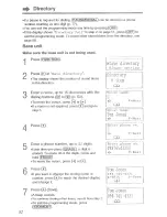 Preview for 52 page of Panasonic KX-TG2740S - 2.4 GHz DSS Expandable Cordless Speakerphone Operating Instructions Manual