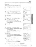 Предварительный просмотр 57 страницы Panasonic KX-TG2740S - 2.4 GHz DSS Expandable Cordless Speakerphone Operating Instructions Manual