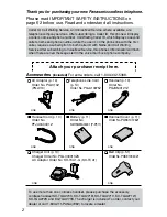 Предварительный просмотр 2 страницы Panasonic KX-TG2750S Operating Instructions Manual