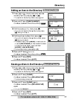 Предварительный просмотр 33 страницы Panasonic KX-TG2750S Operating Instructions Manual