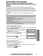 Предварительный просмотр 43 страницы Panasonic KX-TG2750S Operating Instructions Manual