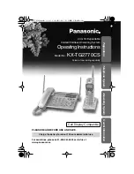 Panasonic KX-TG2770CS Operating Instructions Manual предпросмотр