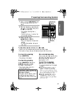 Предварительный просмотр 21 страницы Panasonic KX-TG2770CS Operating Instructions Manual