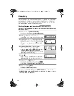 Предварительный просмотр 34 страницы Panasonic KX-TG2770CS Operating Instructions Manual