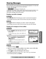 Предварительный просмотр 57 страницы Panasonic KX-TG2770S Operating Instructions Manual