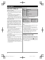 Предварительный просмотр 8 страницы Panasonic KX-TG283CSK Operating Instructions Manual