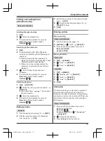 Предварительный просмотр 17 страницы Panasonic KX-TG283CSK Operating Instructions Manual