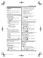 Предварительный просмотр 29 страницы Panasonic KX-TG283CSK Operating Instructions Manual