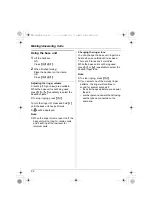 Preview for 22 page of Panasonic KX-TG2871CN Operating Instructions Manual