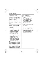 Preview for 54 page of Panasonic KX-TG2871CN Operating Instructions Manual