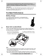 Preview for 3 page of Panasonic KX-TG2970B - GigaRange SecurityLink Plus Expandable Answering System Operating Instructions Manual