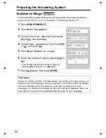 Preview for 26 page of Panasonic KX-TG2970B - GigaRange SecurityLink Plus Expandable Answering System Operating Instructions Manual