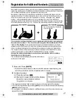 Preview for 27 page of Panasonic KX-TG2970B - GigaRange SecurityLink Plus Expandable Answering System Operating Instructions Manual