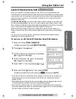 Preview for 37 page of Panasonic KX-TG2970B - GigaRange SecurityLink Plus Expandable Answering System Operating Instructions Manual