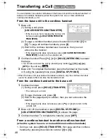 Preview for 48 page of Panasonic KX-TG2970B - GigaRange SecurityLink Plus Expandable Answering System Operating Instructions Manual