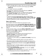 Preview for 49 page of Panasonic KX-TG2970B - GigaRange SecurityLink Plus Expandable Answering System Operating Instructions Manual