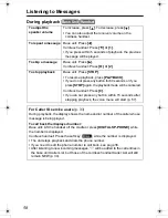 Preview for 58 page of Panasonic KX-TG2970B - GigaRange SecurityLink Plus Expandable Answering System Operating Instructions Manual