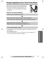 Preview for 61 page of Panasonic KX-TG2970B - GigaRange SecurityLink Plus Expandable Answering System Operating Instructions Manual