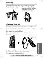 Preview for 65 page of Panasonic KX-TG2970B - GigaRange SecurityLink Plus Expandable Answering System Operating Instructions Manual