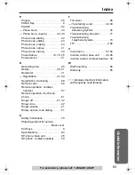 Preview for 83 page of Panasonic KX-TG2970B - GigaRange SecurityLink Plus Expandable Answering System Operating Instructions Manual