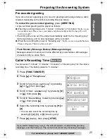 Предварительный просмотр 25 страницы Panasonic KX-TG2970B - GigaRange SecurityLink Plus Expandable Answering... Operating Instructions Manual