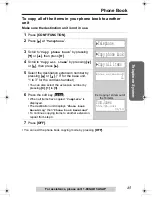 Предварительный просмотр 45 страницы Panasonic KX-TG2970B - GigaRange SecurityLink Plus Expandable Answering... Operating Instructions Manual