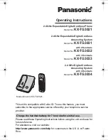 Preview for 1 page of Panasonic KX-TG3021 Operating Instructions Manual