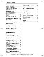 Preview for 2 page of Panasonic KX-TG3021 Operating Instructions Manual