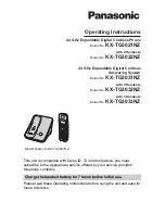 Panasonic KX-TG3021NZ Operating Instructions Manual preview