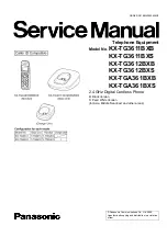 Preview for 1 page of Panasonic KX-TG3611BXB Service Manual