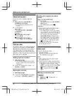 Preview for 20 page of Panasonic KX-TG3634 Operating Instructions Manual