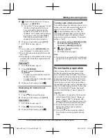 Preview for 21 page of Panasonic KX-TG3634 Operating Instructions Manual