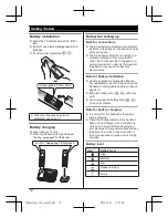 Preview for 12 page of Panasonic KX-TG365CSK Operating Instructions Manual