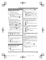 Preview for 29 page of Panasonic KX-TG365CSK Operating Instructions Manual