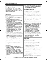 Preview for 6 page of Panasonic KX-TG365SK Operating Instructions Manual