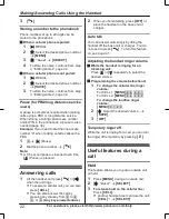 Preview for 22 page of Panasonic KX-TG365SK Operating Instructions Manual