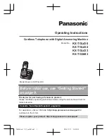 Предварительный просмотр 1 страницы Panasonic KX-TG3683 Operating Instructions Manual