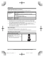 Предварительный просмотр 4 страницы Panasonic KX-TG3683 Operating Instructions Manual