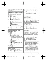 Предварительный просмотр 21 страницы Panasonic KX-TG3683 Operating Instructions Manual