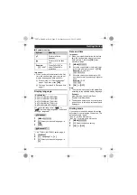 Предварительный просмотр 17 страницы Panasonic KX-TG3711BX Operating Instructions Manual