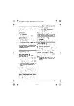 Предварительный просмотр 19 страницы Panasonic KX-TG3711BX Operating Instructions Manual