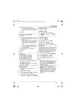 Предварительный просмотр 25 страницы Panasonic KX-TG3711BX Operating Instructions Manual